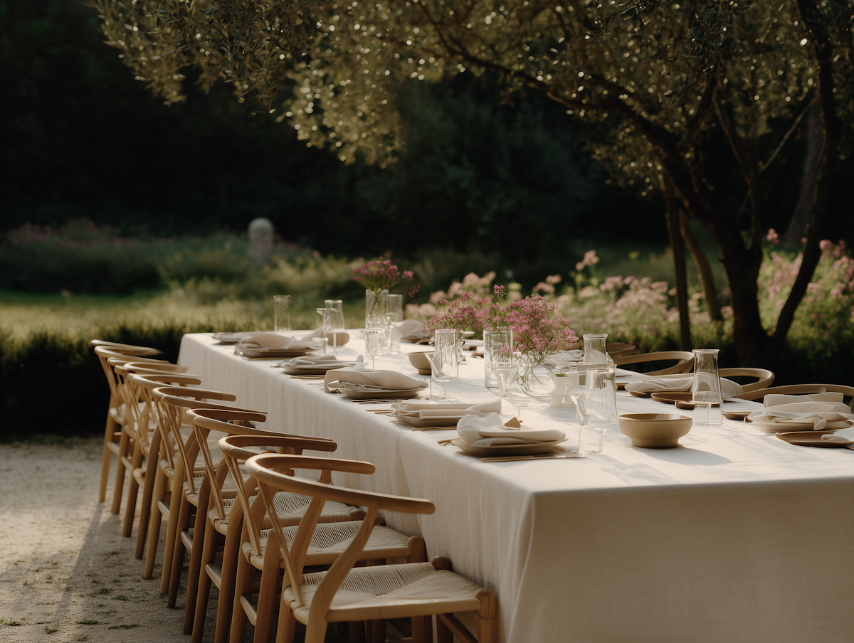 Event space ready to welcome guests